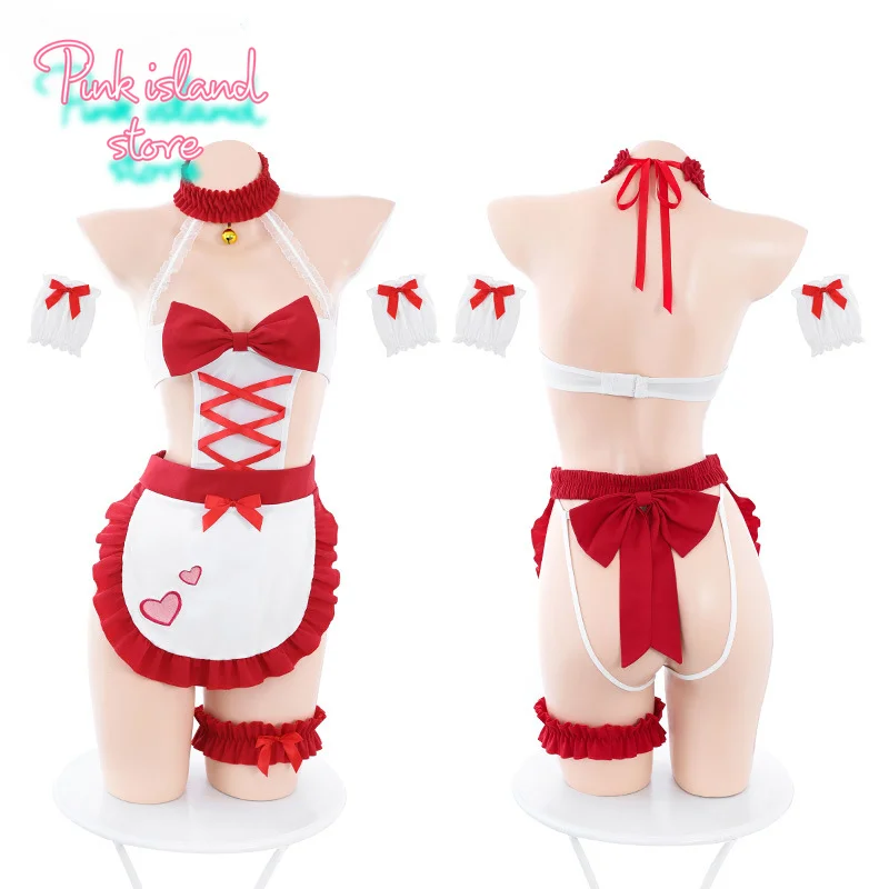 Cosplay Anime Red Uniform Bow Tie Breast Covering Playful Maid Female Sexy Lingerie Pornos Suit Sexy Underwear Sets for Women
Cosplay Anime Red Uniform Bow Tie Breast Covering Playful Maid Female Sexy Lingerie Pornos Suit Sexy Underwear Sets for Women