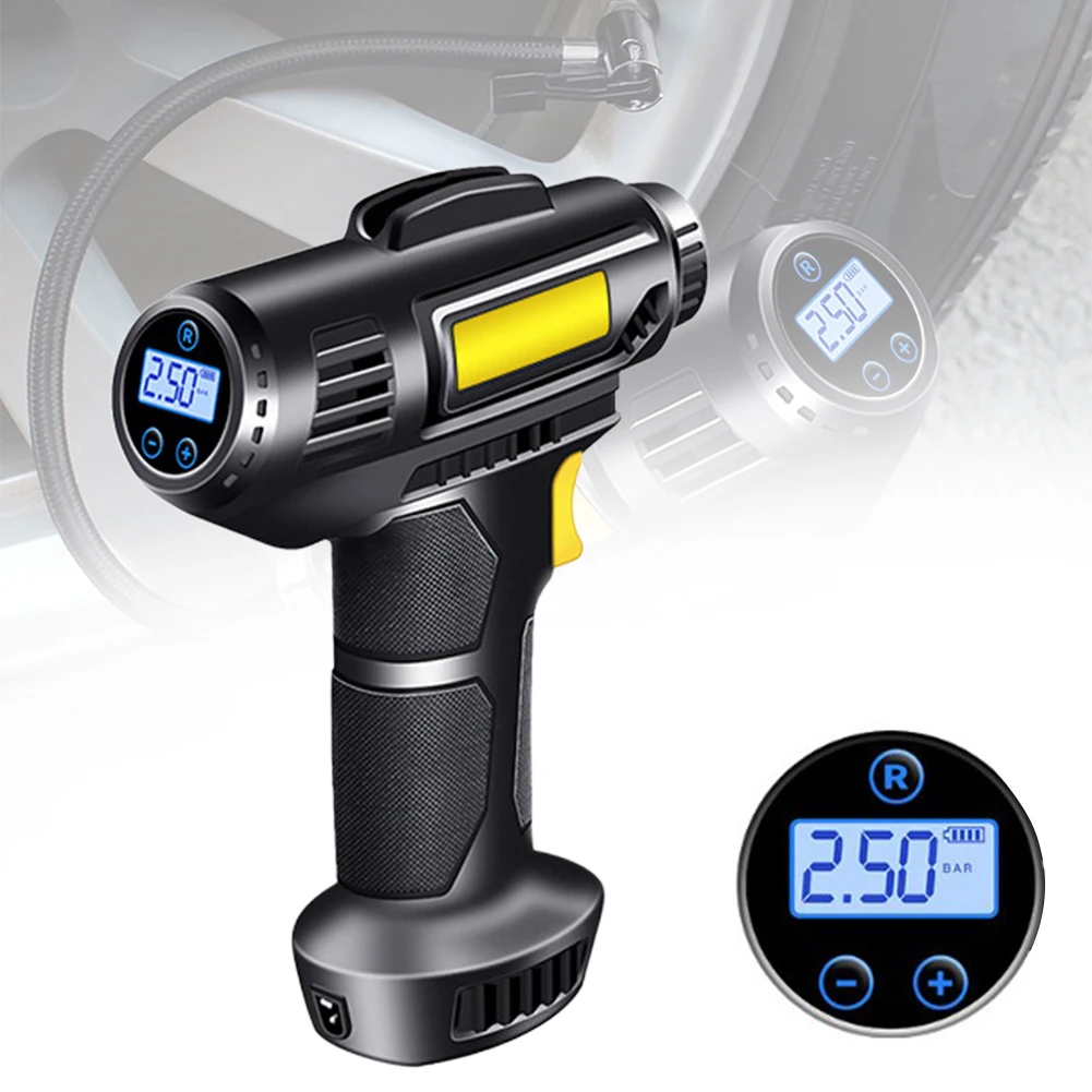 6pcs Tire Pressure Pump With USB Cable Instructions Air Nozzle Set 120W 8.4V 15A 21*18*5cm Power Tools Air Compressors Pumps
6pcs Tire Pressure Pump With USB Cable Instructions Air Nozzle Set 120W 8.4V 15A 21*18*5cm Power Tools Air Compressors Pumps