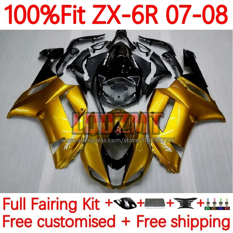 Injection Body For KAWASAKI NINJA ZX-6R ZX636 ZX 636 6R 6 R ZX-636 ZX6R 2007 2008 600CC ZX600 07 08 Fairing 57No.19 Gloss gold
Injection Body For KAWASAKI NINJA ZX-6R ZX636 ZX 636 6R 6 R ZX-636 ZX6R 2007 2008 600CC ZX600 07 08 Fairing 57No.19 Gloss gold