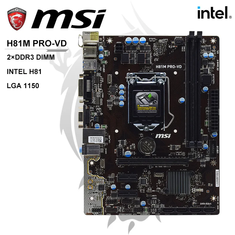 Материнская плата MSI H81M PRO-VD 1150 материнская плата LGA 1150 Intel H81 DDR3 16 Гб Поддержка Core i7 i5 i3 VGA SATA III Micro ATX материнская плата
Материнская плата MSI H81M PRO-VD 1150 материнская плата LGA 1150 Intel H81 DDR3 16 Гб Поддержка Core i7 i5 i3 VGA SATA III Micro ATX материнская плата