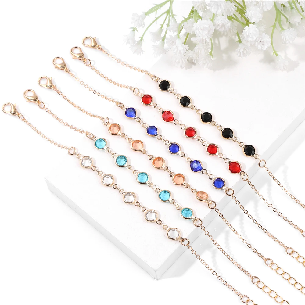 Natural Stone Bracelets For Women Gold Color Chain Five Evenly Distributed Crystal Beautiful Cute Bracelets Fashion Jewelry Gift
Natural Stone Bracelets For Women Gold Color Chain Five Evenly Distributed Crystal Beautiful Cute Bracelets Fashion Jewelry Gift