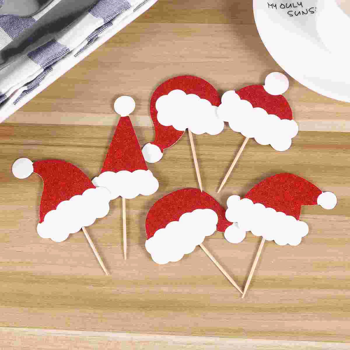 Christmas Pickxmas Santa Hat Cupcake Cocktail Party Toothpick Dessert Fruit Merry Favors Decoration Red Mini Supplies Cakes
Christmas Pickxmas Santa Hat Cupcake Cocktail Party Toothpick Dessert Fruit Merry Favors Decoration Red Mini Supplies Cakes