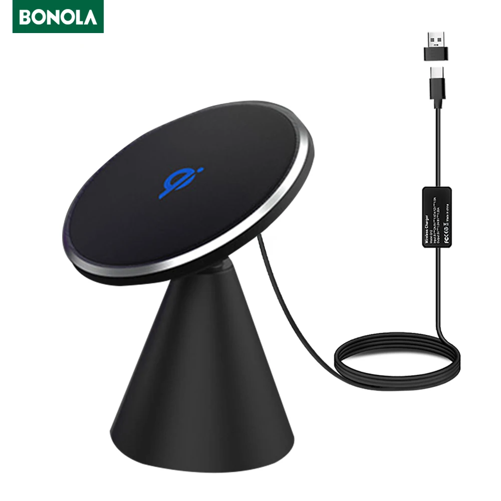 Магнитная настольная Беспроводная зарядная подставка Bonola 15 Вт для iPone 13/12 Pro Max Qi, беспроводное зарядное устройство с поворотом на 360 °, держат...
Магнитная настольная Беспроводная зарядная подставка Bonola 15 Вт для iPone 13/12 Pro Max Qi, беспроводное зарядное устройство с поворотом на 360 °, держат...