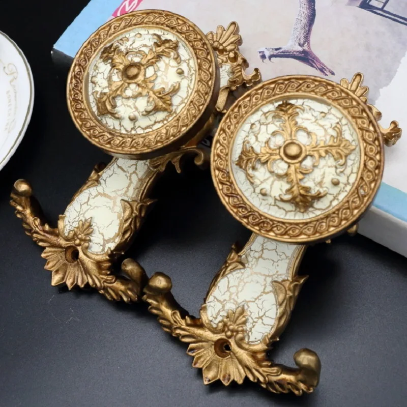 Rack Curtain Hook Holder Display Bronze Accessories Curtain Hooks Wall Resin Hanger 2pcs/set European
Rack Curtain Hook Holder Display Bronze Accessories Curtain Hooks Wall Resin Hanger 2pcs/set European