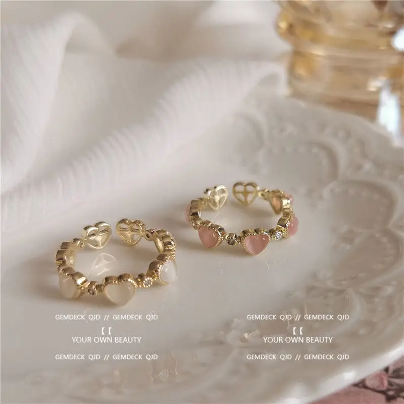 Women's Heart Shaped Pink Ring Zircon Crystal Jewelry Women's Adjustable Ring Fashion Women's Wedding Jewelry Accessories Rings
Women's Heart Shaped Pink Ring Zircon Crystal Jewelry Women's Adjustable Ring Fashion Women's Wedding Jewelry Accessories Rings