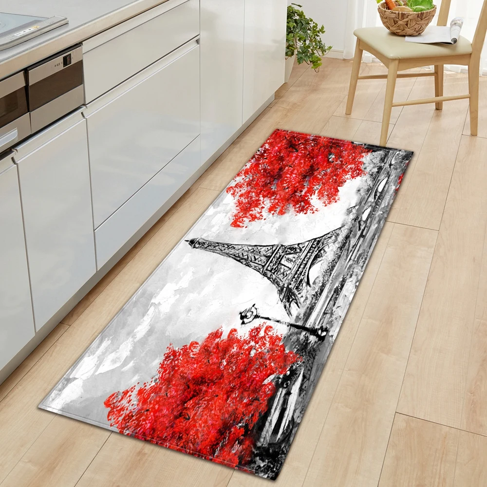 Kitchen Carpet Entrance Door Mat Bedroom Eiffel Tower Pattern Decorative Floor Mat Corridor Balcony Anti-slip Mat 120x160cm 
Kitchen Carpet Entrance Door Mat Bedroom Eiffel Tower Pattern Decorative Floor Mat Corridor Balcony Anti-slip Mat 120x160cm