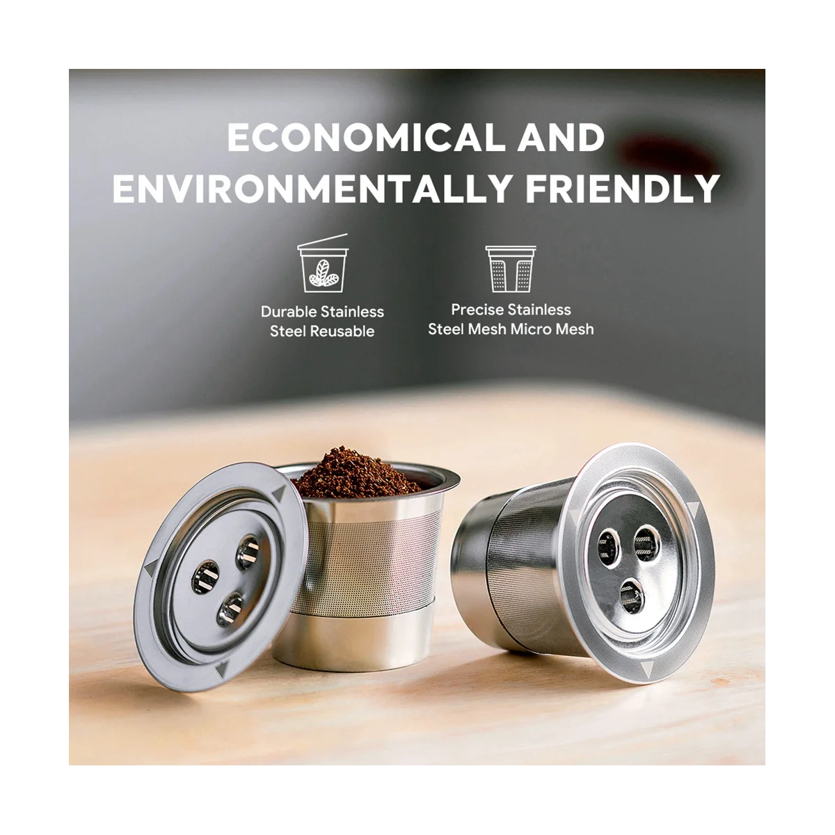 For Ninja CFP201 CFP301 Coffee Machine Three-Hole K Cup Circulation Stainless Steel Coffee Capsule Filterer
For Ninja CFP201 CFP301 Coffee Machine Three-Hole K Cup Circulation Stainless Steel Coffee Capsule Filterer