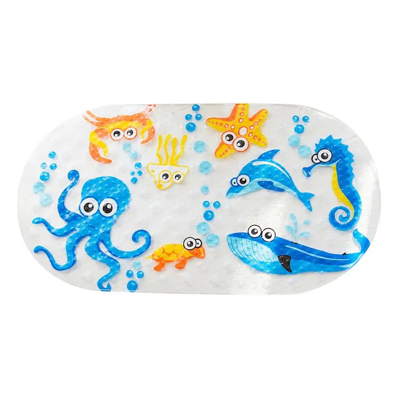 Children Bathroom Non Slip Mat Toilet Shower Room Foot Mat Bathtub Cartoon Deep Sea Fish Bath Mat With Suction Cup For Kids
Children Bathroom Non Slip Mat Toilet Shower Room Foot Mat Bathtub Cartoon Deep Sea Fish Bath Mat With Suction Cup For Kids