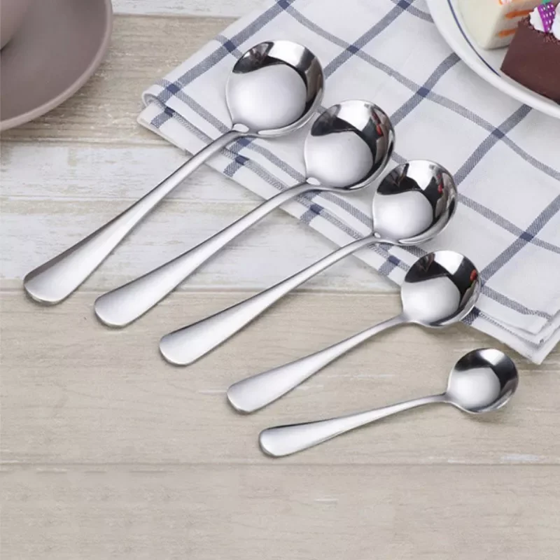 2022New Stainless Steel Round Spoon Stir Spoon Coffee Spoon Ice Cream Honey Dessert Tea Spoon five sizes optional
2022New Stainless Steel Round Spoon Stir Spoon Coffee Spoon Ice Cream Honey Dessert Tea Spoon five sizes optional