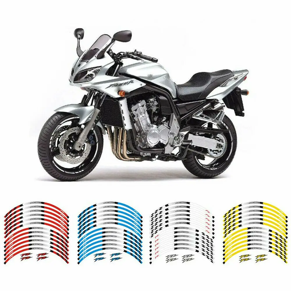 12PS Motorcycle 17'' Rim Stripes Wheel Decals Tape Stickers For YAMAHA FZ FZ1 FZ07 FZ09 FZ10 FZ750 FZ700 FZ6 FZ8 FZ16
12PS Motorcycle 17'' Rim Stripes Wheel Decals Tape Stickers For YAMAHA FZ FZ1 FZ07 FZ09 FZ10 FZ750 FZ700 FZ6 FZ8 FZ16