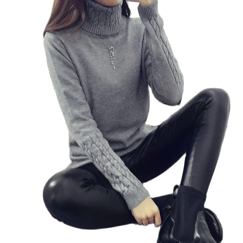 Hot Autumn Winter Women Sweaters and Pullovers Fashion turtleneck Sweater Women twisted thickening slim pullover sweater
Hot Autumn Winter Women Sweaters and Pullovers Fashion turtleneck Sweater Women twisted thickening slim pullover sweater