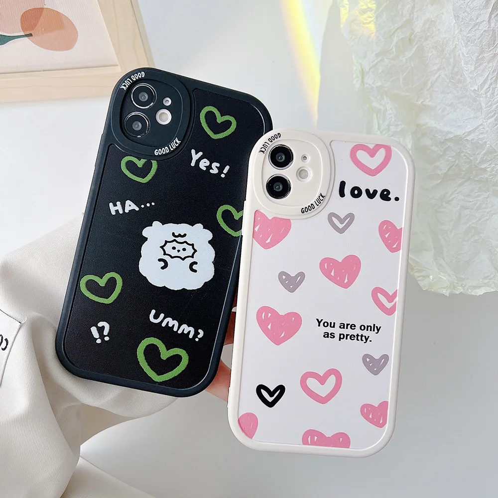 Cute Phone Case for iPhone 7 8 Plus X XS 11 12 13 14 Pro Max Love Hearts Case Silicone Soft TPU Protective Cover for Women Girls
Cute Phone Case for iPhone 7 8 Plus X XS 11 12 13 14 Pro Max Love Hearts Case Silicone Soft TPU Protective Cover for Women Girls