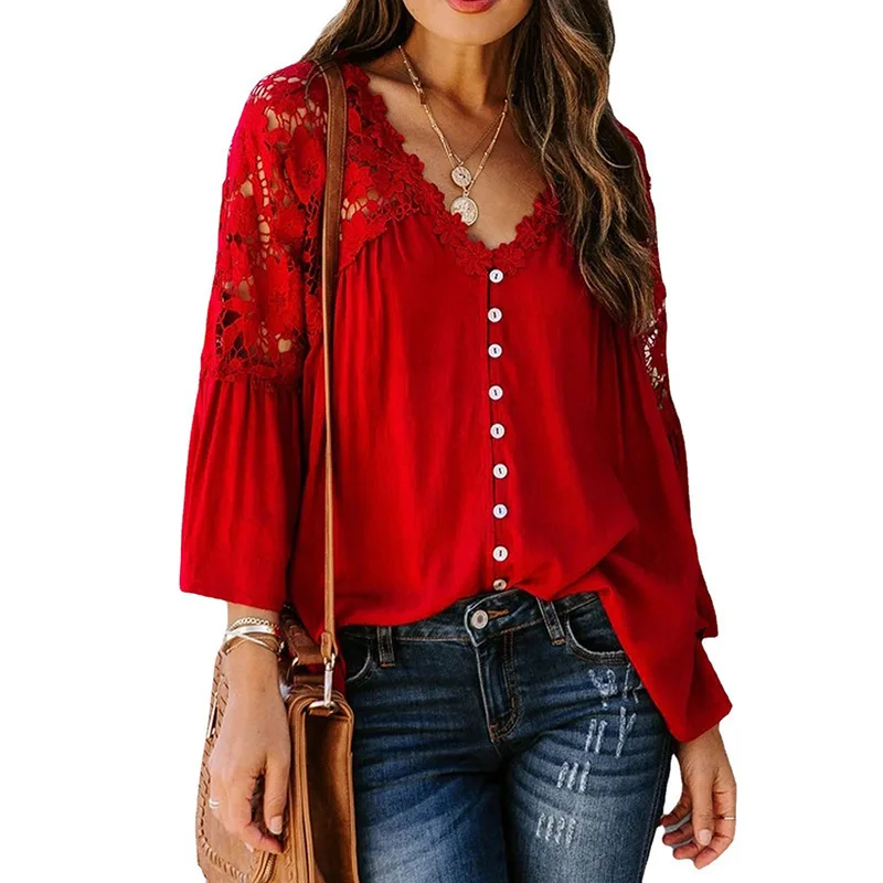 Vetement Femme Woman Tshirts Fashion Tops Casual Shirts for Women Lace Women Clothing Solid Clothes New Best Seller Ropa Mujer 
Vetement Femme Woman Tshirts Fashion Tops Casual Shirts for Women Lace Women Clothing Solid Clothes New Best Seller Ropa Mujer