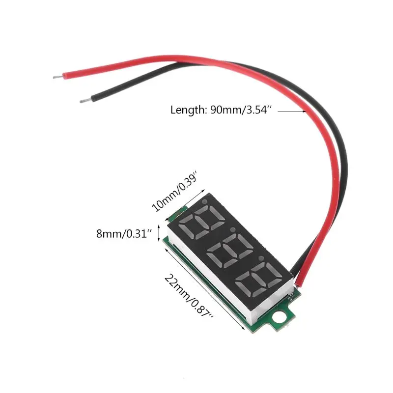 

Digital LED Thermometer Temperature Monitor Temp Meter Measuring Range 55℃~125℃ Fitting for Temperature Sensor Durable