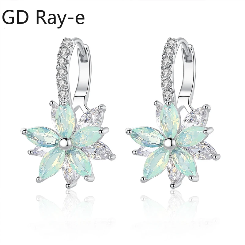 Korean Fashion Crystal Flower Earrings for Women Sweet Simple Zircon Earrings Copper Luxury Party Brincos Ear Jewelry
Korean Fashion Crystal Flower Earrings for Women Sweet Simple Zircon Earrings Copper Luxury Party Brincos Ear Jewelry
