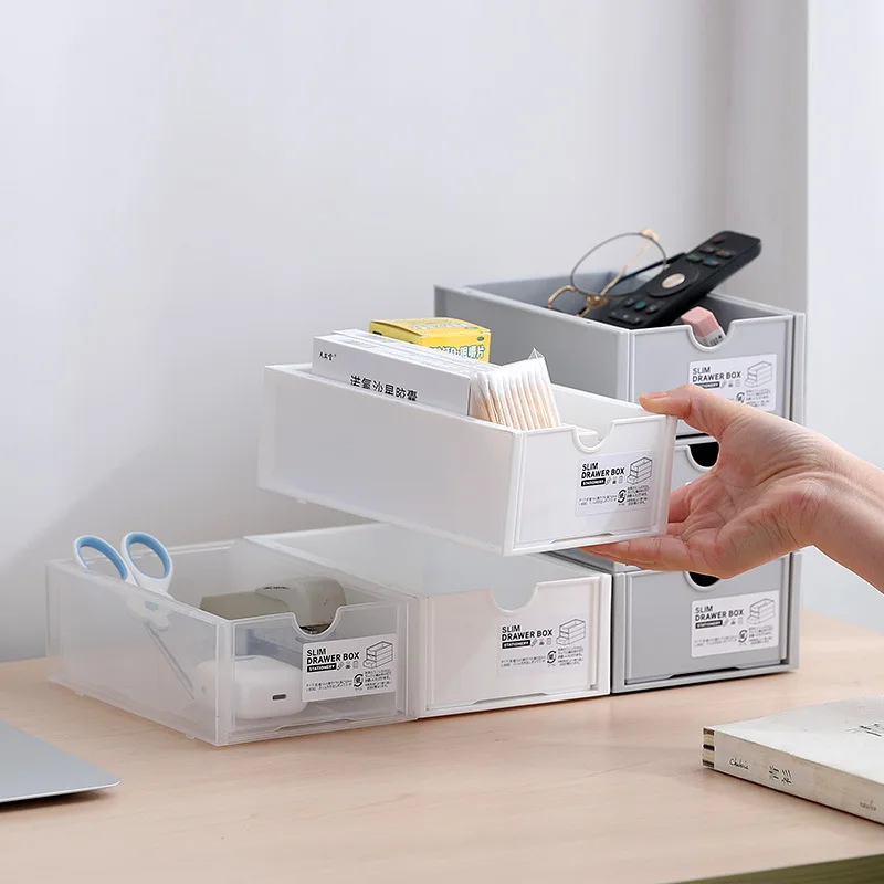 Desktop Stackable Organizer Drawer Office Accessories Storage Box Makeup Plastic Storage Container Bathroom Storage
Desktop Stackable Organizer Drawer Office Accessories Storage Box Makeup Plastic Storage Container Bathroom Storage