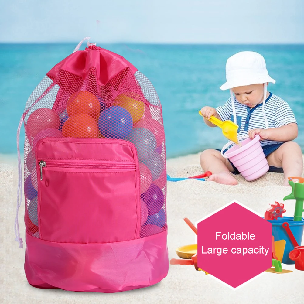 Kids Beach Shoulder Bag Portable Mesh Sea Beach Net Bag Wide Shoulder Strap No Balls Beach Toys Acqu Bag Zipper Closure Foldable
Kids Beach Shoulder Bag Portable Mesh Sea Beach Net Bag Wide Shoulder Strap No Balls Beach Toys Acqu Bag Zipper Closure Foldable