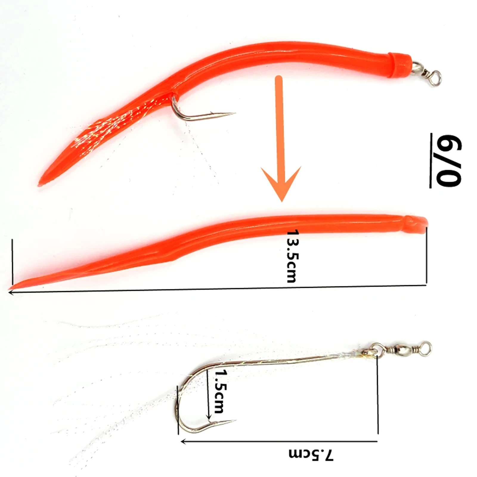 5Pcs Fishing Hooks Barbed Octopus Hook Rolling Swivel Thread Feather Sabiki Rig Sea Fishing Hook Outdoor Fish Accessories
5Pcs Fishing Hooks Barbed Octopus Hook Rolling Swivel Thread Feather Sabiki Rig Sea Fishing Hook Outdoor Fish Accessories