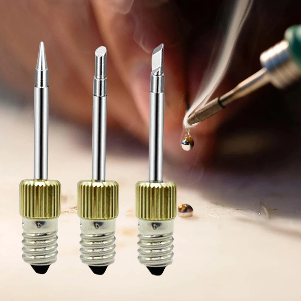 6pcs Soldering Iron Tip With E10 Interface Replacement Soldering Iron Tips Welding Head For Soldering Station Tool E10 Interface
6pcs Soldering Iron Tip With E10 Interface Replacement Soldering Iron Tips Welding Head For Soldering Station Tool E10 Interface