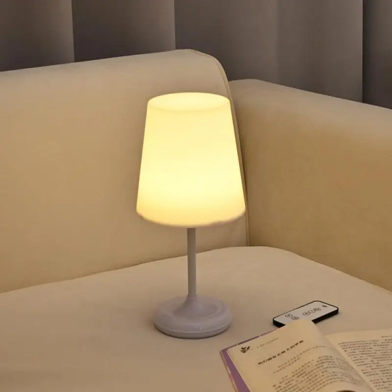 

Прикроватная лампа для кабинета, светодиодный прикроватный светильник с Usb-зарядкой и дистанционным управлением, маленький ночник с регулируемой яркостью