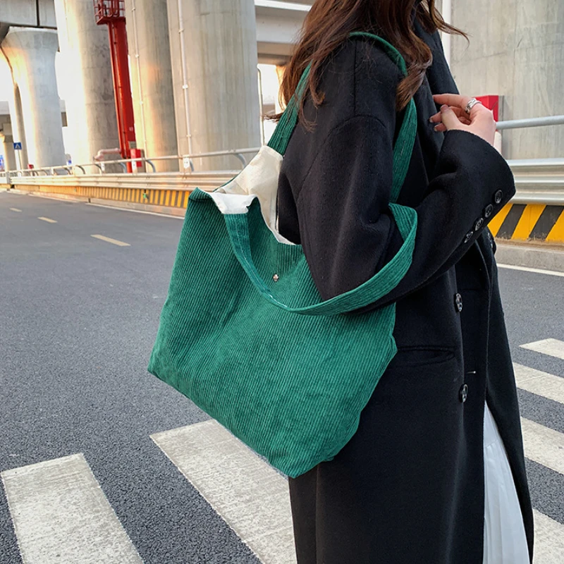 Women Corduroy Shoulder Bag Medium Cotton Canvas Handbag Casual Tote Female Eco Crossbody Bag Vintage Messenger Bags
Women Corduroy Shoulder Bag Medium Cotton Canvas Handbag Casual Tote Female Eco Crossbody Bag Vintage Messenger Bags