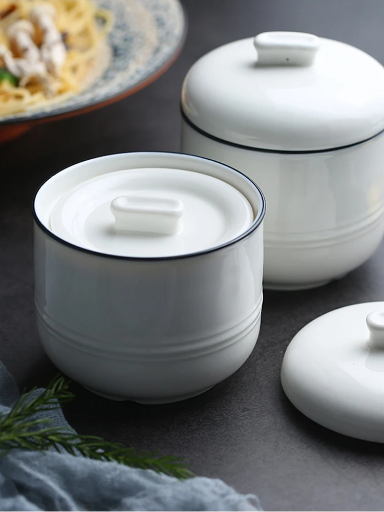 Bird's Nest Stew Cup Waterproof Ceramic Stew Cup Double Covered Small Inner Bile with Cover Stew Soup Cup Pure Creative White St
Bird's Nest Stew Cup Waterproof Ceramic Stew Cup Double Covered Small Inner Bile with Cover Stew Soup Cup Pure Creative White St