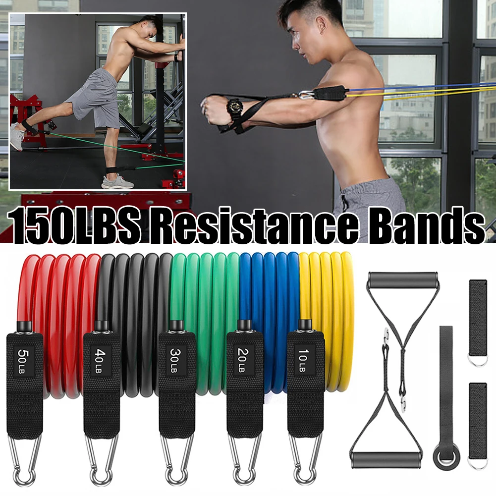 12Pcs 150LB Latex Resistance Bands Set Exercise Bands with Door Anchor Legs Ankle Straps for Resistance Training Home Workouts
12Pcs 150LB Latex Resistance Bands Set Exercise Bands with Door Anchor Legs Ankle Straps for Resistance Training Home Workouts