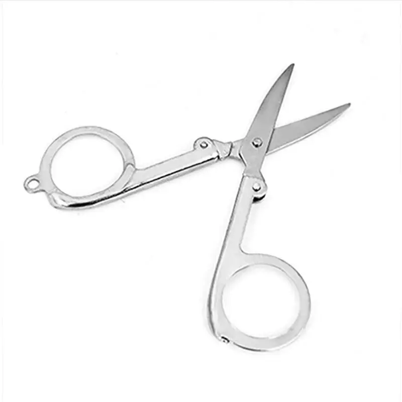 

Folding Scissors Pocket Travel Small Cutter Crafts Sharp Blade Emergency Mini Foldable Travel Folding Scissors 301 Medium-Sized