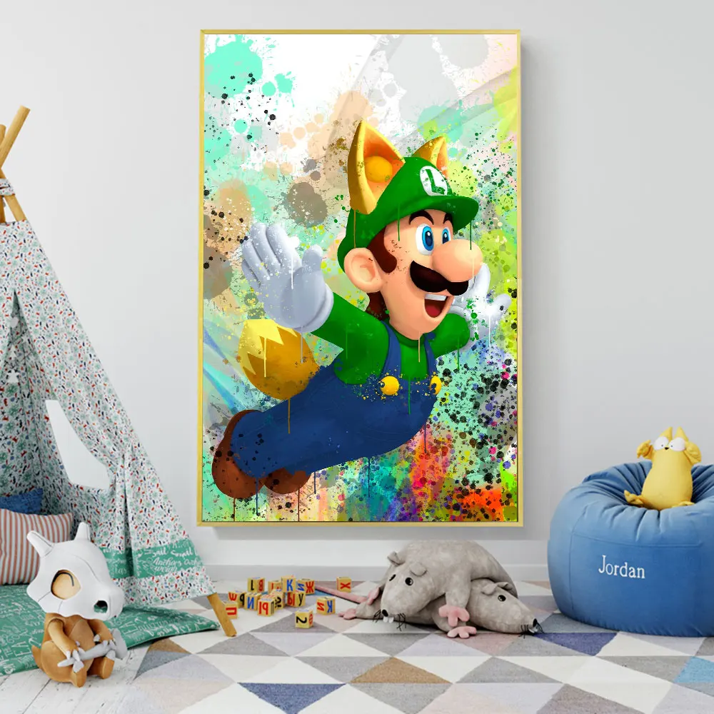 Bandai Mario Poster Watercolor Cartoon Anime Canvas Painting Wall Art For Living Room Decor Home Kids Decoration Mural Pictures
Bandai Mario Poster Watercolor Cartoon Anime Canvas Painting Wall Art For Living Room Decor Home Kids Decoration Mural Pictures