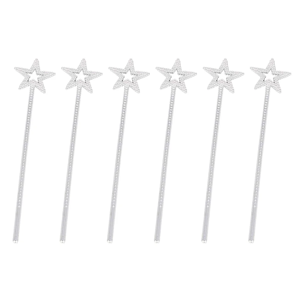 6pcs Star Wands for Pentagram Design Star Fairy Wand for Banquet Costume Props ( Silver )
6pcs Star Wands for Pentagram Design Star Fairy Wand for Banquet Costume Props ( Silver )
