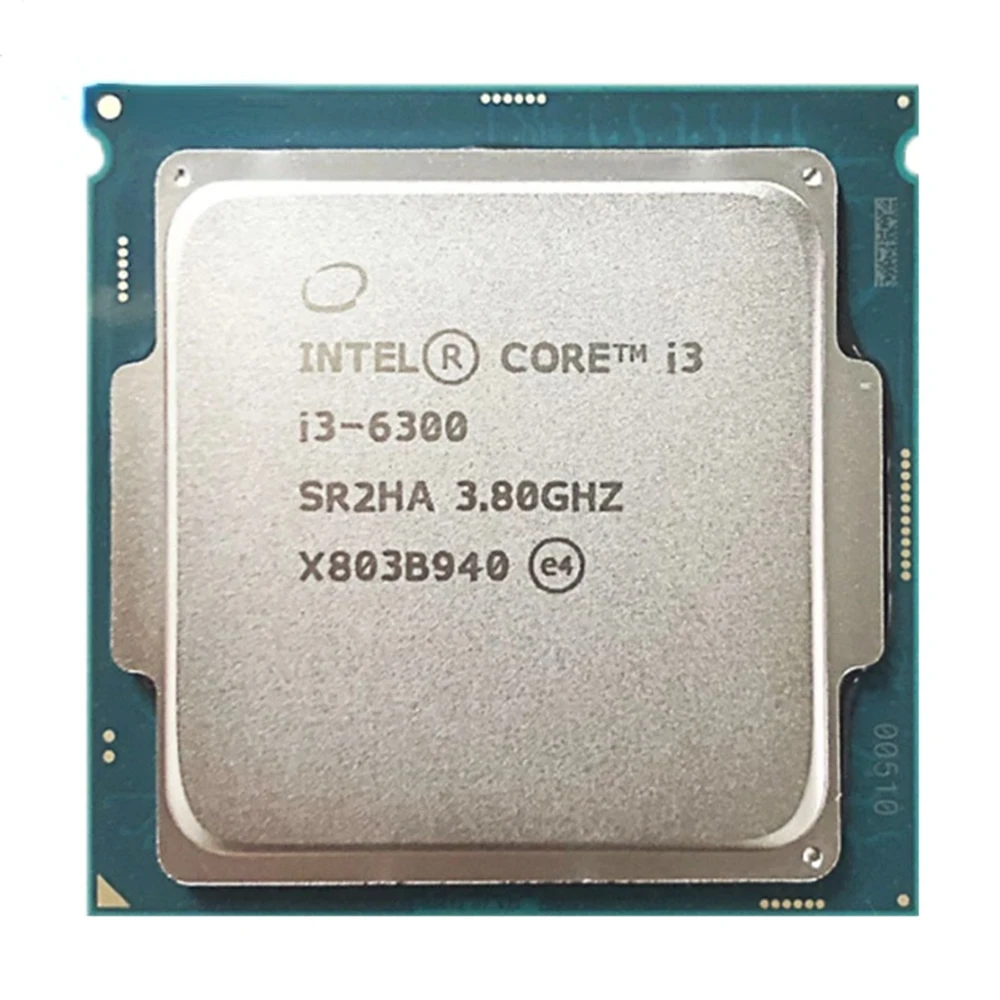 

Процессор Intel Core i3-6300 i3 6300 3,8 ГГц двухъядерный четырехпоточный, 4 Мб, 51 Вт, LGA 1151