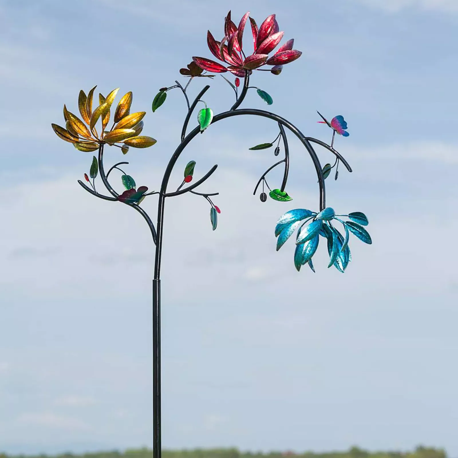 Creative Wind Spinners Large Metal Wind Spin With Three Spin Flowers And Butterflies Wind Spinners Gardening Decorations
Creative Wind Spinners Large Metal Wind Spin With Three Spin Flowers And Butterflies Wind Spinners Gardening Decorations