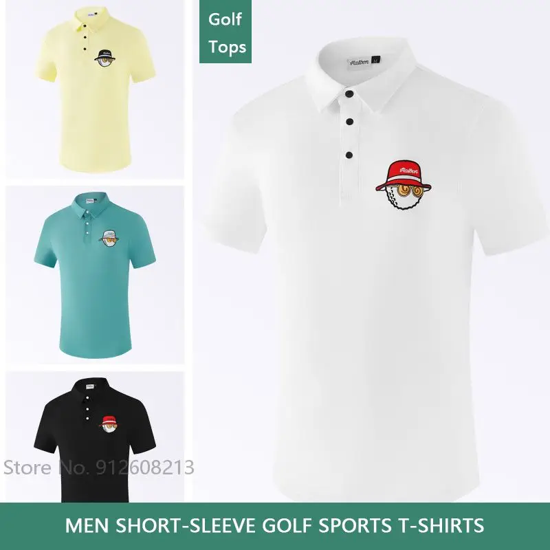 Summer Mens Golf Clothes Short-Sleeve Elastic Tops Anti-sweat Breathable Sports Golf Shirt Male Outdoor Casual Polo T-shirts
Summer Mens Golf Clothes Short-Sleeve Elastic Tops Anti-sweat Breathable Sports Golf Shirt Male Outdoor Casual Polo T-shirts