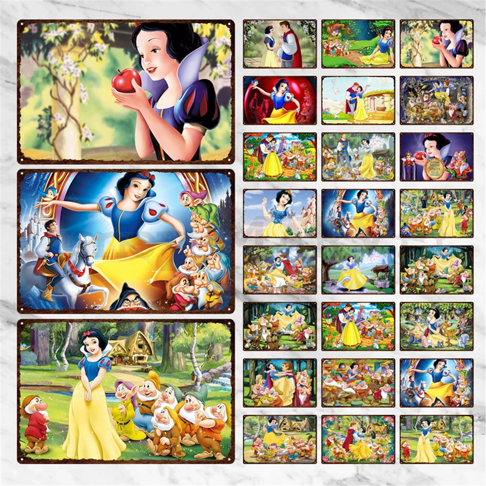 Винтажные металлические пластины Белоснежка и семь гномов жестяной знак Disney украшение для детской комнаты Мультяшные фильмы табличка деко...
Винтажные металлические пластины Белоснежка и семь гномов жестяной знак Disney украшение для детской комнаты Мультяшные фильмы табличка деко...
