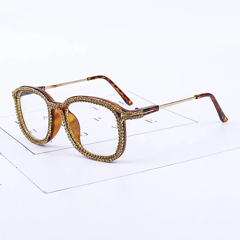 NatuweCo Optical Frame Rhinestone Inside Shining Square Oversized Big Frame Brown Green Silver 4 Colors Eyeglasses Eyewear Trend
NatuweCo Optical Frame Rhinestone Inside Shining Square Oversized Big Frame Brown Green Silver 4 Colors Eyeglasses Eyewear Trend