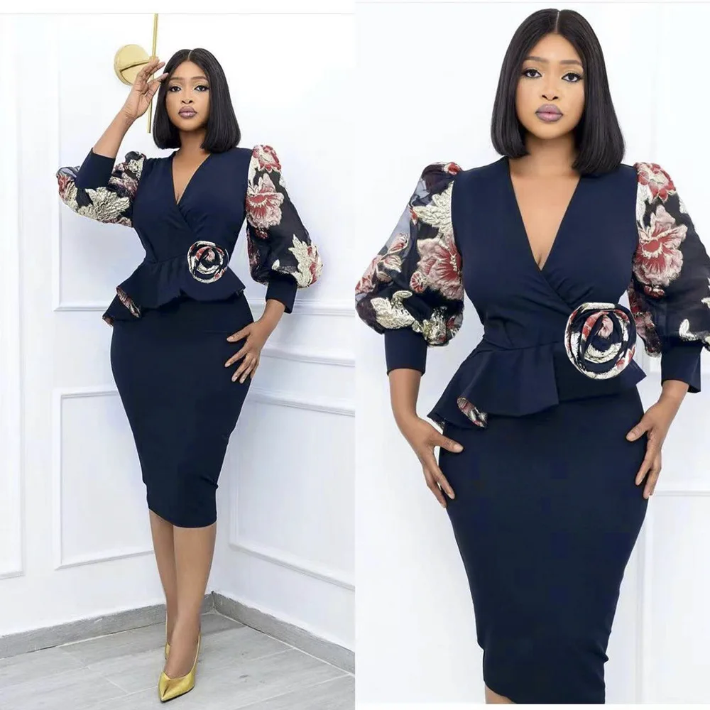 Женское платье-карандаш с V-образным вырезом, однотонное платье в африканском стиле с принтом на талии, элегантное офисное платье для вечерн...
Женское платье-карандаш с V-образным вырезом, однотонное платье в африканском стиле с принтом на талии, элегантное офисное платье для вечерн...