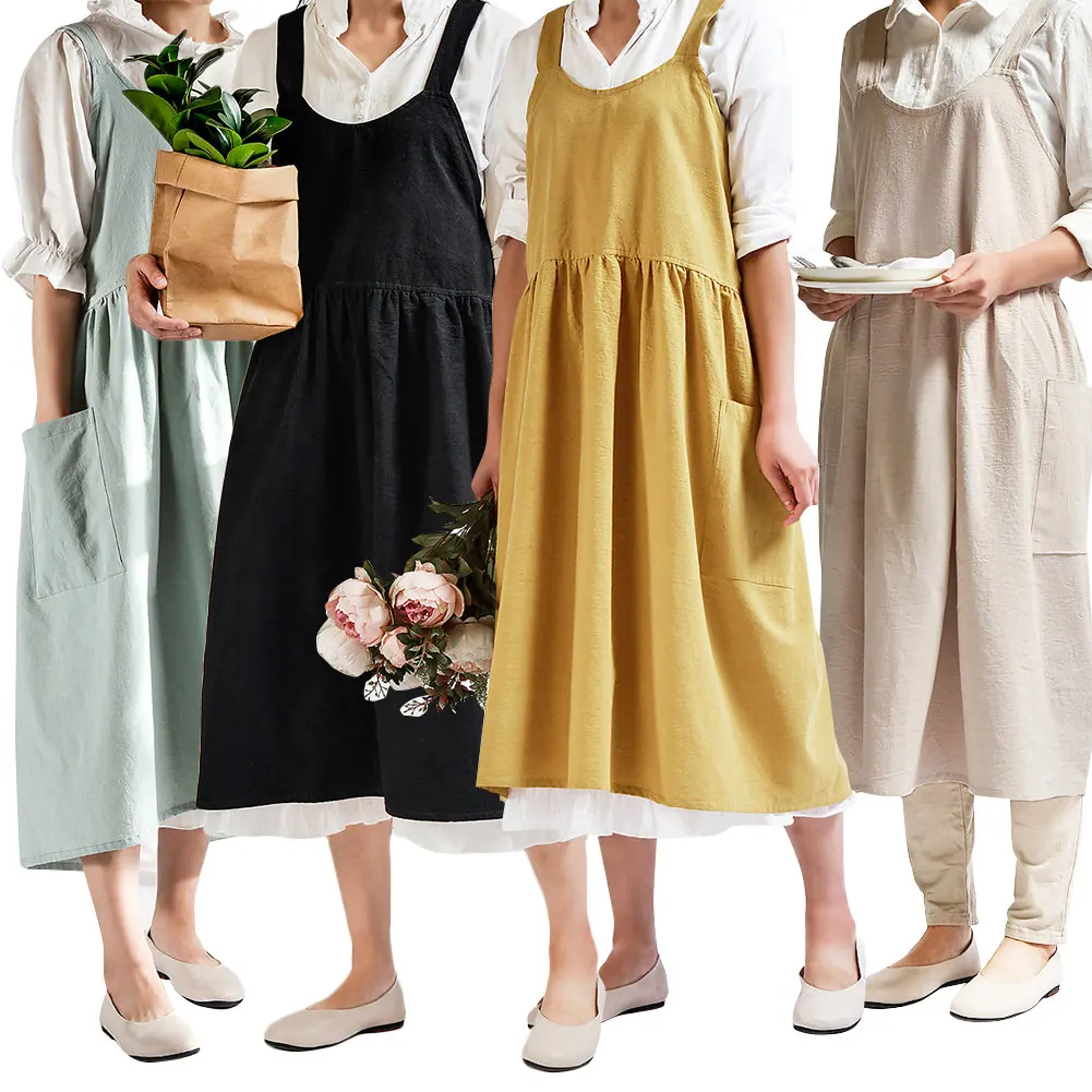 Cotton Linen Gardening Coffee Shops Kitchen Aprons For Cooking Baking Restaurant Chef Apron Household Cleaning Clothes
Cotton Linen Gardening Coffee Shops Kitchen Aprons For Cooking Baking Restaurant Chef Apron Household Cleaning Clothes