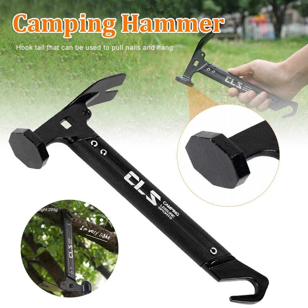 Outdoor Tent Hammer Lightweight Aluminum Alloy Handle Grond Nail Hammer Handle Grond Nail Hammer Multifunctional Camping Tools
Outdoor Tent Hammer Lightweight Aluminum Alloy Handle Grond Nail Hammer Handle Grond Nail Hammer Multifunctional Camping Tools