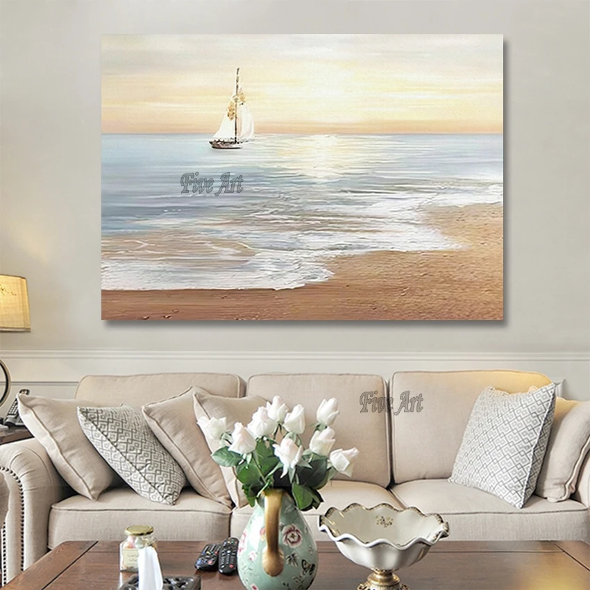 High Quality Beautiful Seaside Sunset Sailboat Handmade Landscape Oil Painting Unframed Custom Artwor Wall Art Picture For Hotel
High Quality Beautiful Seaside Sunset Sailboat Handmade Landscape Oil Painting Unframed Custom Artwor Wall Art Picture For Hotel