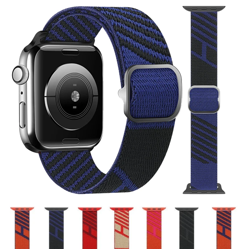 Ремешок нейлоновый для Apple Watch 40 мм, регулируемый эластичный браслет для iwatch 5 6 4 SE Ultra 49 мм 44 мм 45 мм 38 мм 42 мм 41 мм 8 7
Ремешок нейлоновый для Apple Watch 40 мм, регулируемый эластичный браслет для iwatch 5 6 4 SE Ultra 49 мм 44 мм 45 мм 38 мм 42 мм 41 мм 8 7