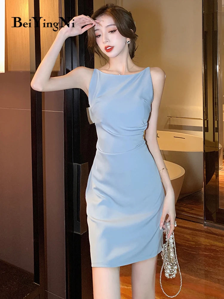 Beiyingni Summer Sexy Party Dress Women Solid Color Elegant Office Ladies Mini Midi Sundress Ruched Evening Vestidos Robe Femme
Beiyingni Summer Sexy Party Dress Women Solid Color Elegant Office Ladies Mini Midi Sundress Ruched Evening Vestidos Robe Femme