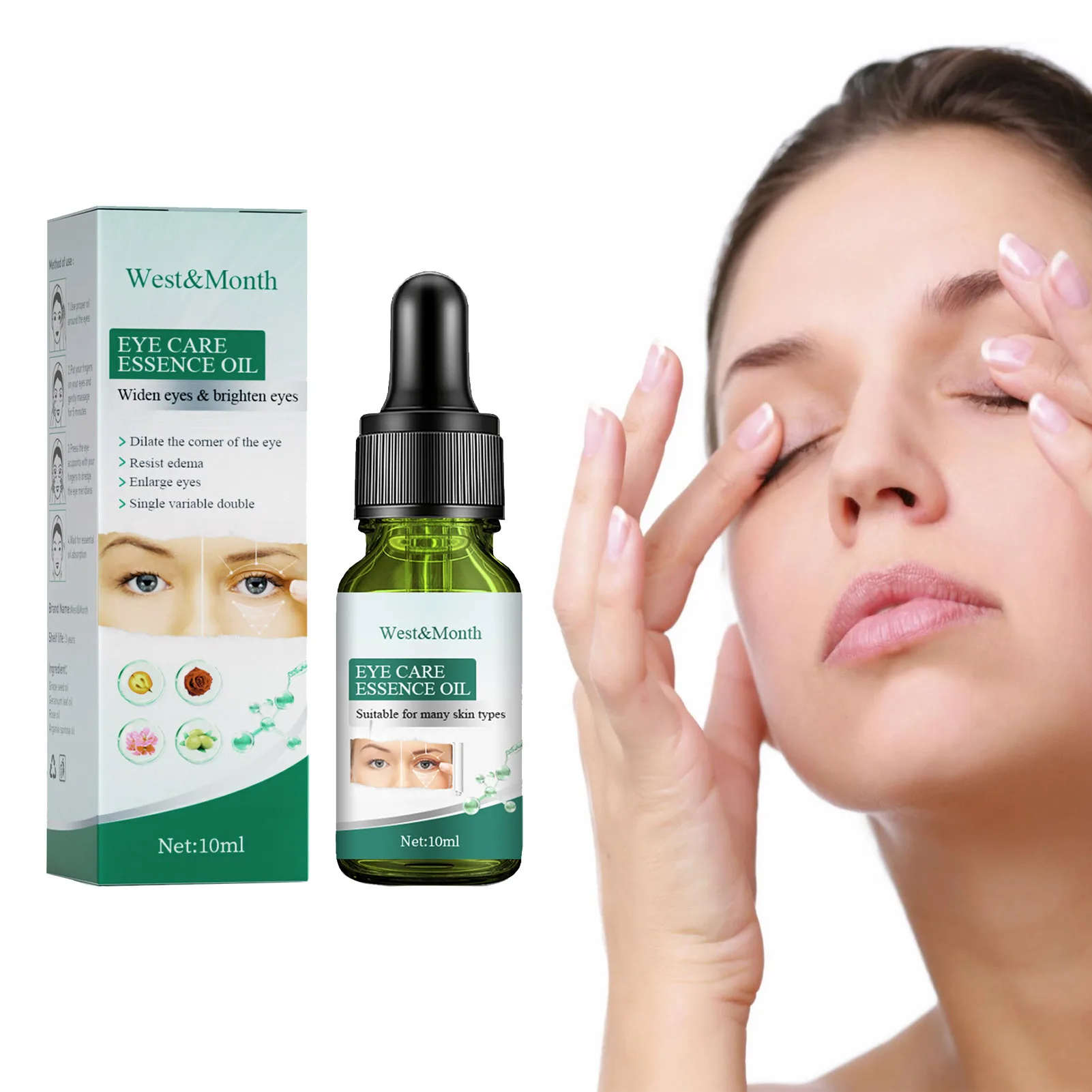Eye Serum Eye Care Essence Oil Anti-Swelling Eye Blisters Against Puffiness Enlarge Eye Dilate Corner Of The Eyes Skin Care 10ml
Eye Serum Eye Care Essence Oil Anti-Swelling Eye Blisters Against Puffiness Enlarge Eye Dilate Corner Of The Eyes Skin Care 10ml