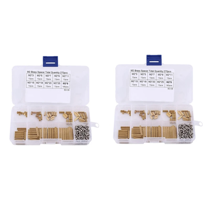 JHD-540Pcs M2 Female X Female Hex Brass Standoff с ассортиментом металлических винтов с пластиковой коробкой
JHD-540Pcs M2 Female X Female Hex Brass Standoff с ассортиментом металлических винтов с пластиковой коробкой