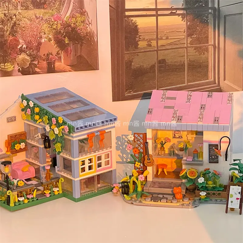 Fairytale Town Coffee Shop Afternoon Tea Studio Flower House City Street Mini Blocks Bricks Building Toy for Children No Box
Fairytale Town Coffee Shop Afternoon Tea Studio Flower House City Street Mini Blocks Bricks Building Toy for Children No Box