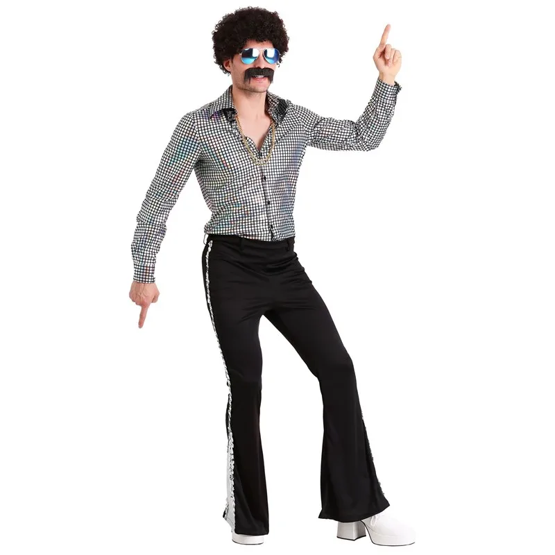 Vintage Music Festival Men 60s 70s Disco Dancing Costume Halloween Stage Performance Retro Rock Hippie Cosplay Party Dress
Vintage Music Festival Men 60s 70s Disco Dancing Costume Halloween Stage Performance Retro Rock Hippie Cosplay Party Dress