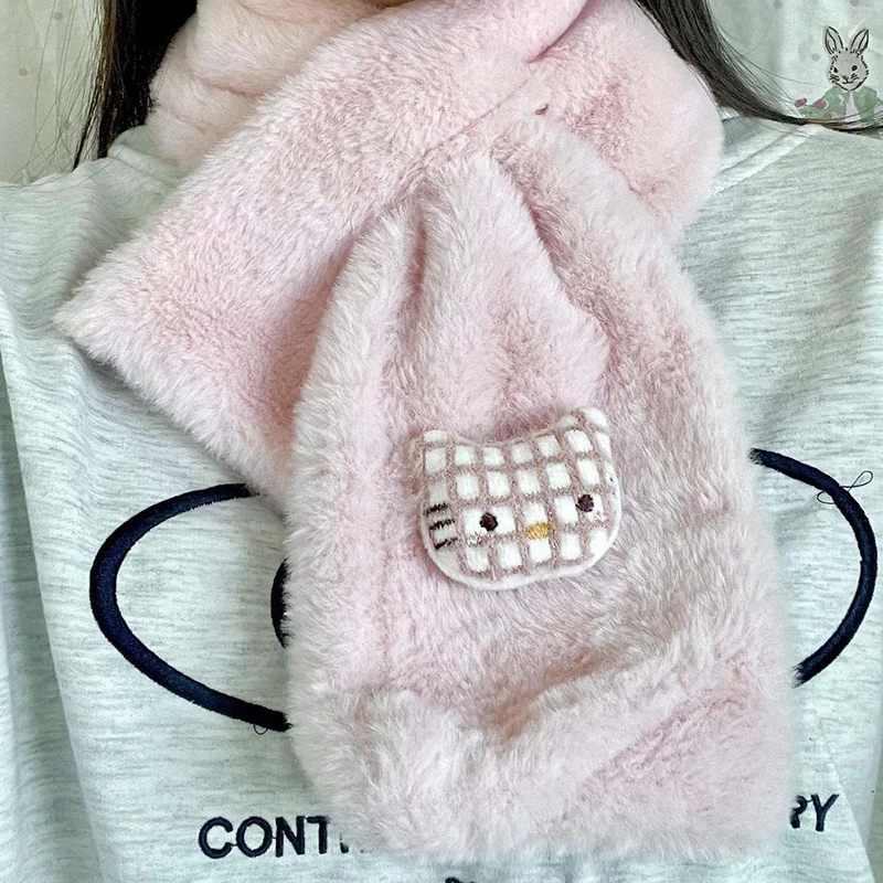 Kawaii Sanrio Anime Scarf Cute Hello Kitty Fashion Versatile Delicate Windproof Plush Soft Comfort Sweet Scarf Gifts for Girls
Kawaii Sanrio Anime Scarf Cute Hello Kitty Fashion Versatile Delicate Windproof Plush Soft Comfort Sweet Scarf Gifts for Girls