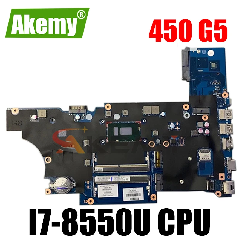 Akemy For HP ProBook 450 G5 Notebook L00830-601 L00830-001 DA0X8CMB6E0 Laptop motherboard i7-8550U fully Tested
Akemy For HP ProBook 450 G5 Notebook L00830-601 L00830-001 DA0X8CMB6E0 Laptop motherboard i7-8550U fully Tested