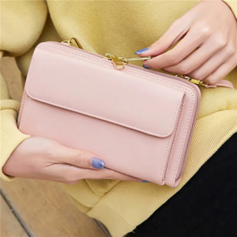 Women Long Crossbody Bag Female Simple Touch Screen Wrist Phone Purse Large Capacity Pure Color Leather Ladies Messenger Wallet
Women Long Crossbody Bag Female Simple Touch Screen Wrist Phone Purse Large Capacity Pure Color Leather Ladies Messenger Wallet