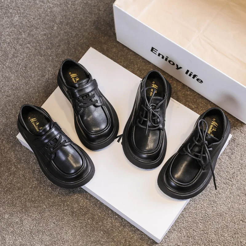Children Little PU Black Shoes 2022 Spring New Britain Style Retro Loafers Japanese Lace-up School Shoes for Girls and Boys Flat
Children Little PU Black Shoes 2022 Spring New Britain Style Retro Loafers Japanese Lace-up School Shoes for Girls and Boys Flat