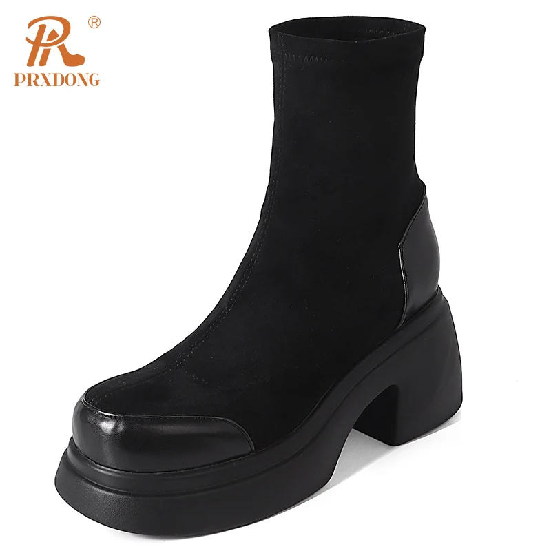 PRXDONG 2023 New Fashion Autumn Winter Warm ANkle BOots Chunky High Heels Platform Black Punk Dress Casual Female Shoes 34-43
PRXDONG 2023 New Fashion Autumn Winter Warm ANkle BOots Chunky High Heels Platform Black Punk Dress Casual Female Shoes 34-43